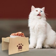 【寵物碗架組】木製 斜面餐桌 貓碗架 狗碗架 保護頸椎 寵物碗 MI