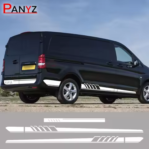 3Pcs Car Stickers For Mercedes Benz Vito V Class Viano W638 W639 W447 Marco Polo EQV Camper Van Viny