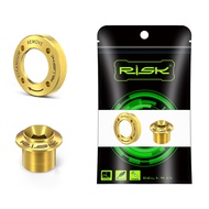 ขาจานจักรยานฝาครอบแขนขาจานจักรยานสลักเกลียวแขนข้อเหวี่ยงอัลลอยไทเทเนียมน็อตสำหรับซ่อมแซมสำหรับ SRAM