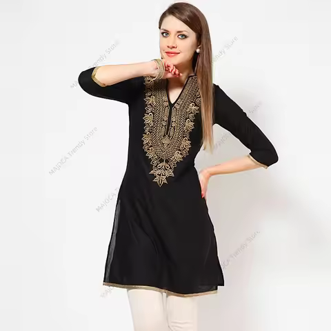 Indian Dress for Women Ethnic Blouses Embroidery Vestido Indiano India Clothing Womens Suties Pakist