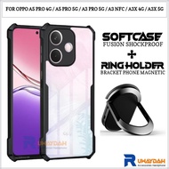 Softcase Shockproof Oppo A5 Pro 4G A5 Pro 5G A3 Pro 5G A3 NFC A3X 4G A3X 5G Casing Ring Stand