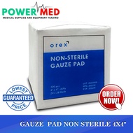 GAUZE  PAD NON STERILE 4X4" PER BOX (OREX BRAND)