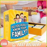 Do You Really Know Your Family? indoor game for family Entertainment Interaction board games for adu