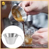 SUER Espresso Measuring Cup, Stainless Steel Universal Espresso Shot Cup, Accessories 304 100ml Measuring Shot Glass