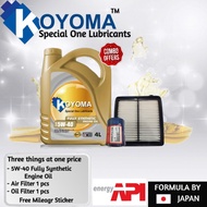 HONDA CIVIC FB TR0 1.5 HYBRID AIR FILTER + OIL FILTER + KOYOMA ENGINE OIL (combo offer)