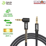 DAP D-AU03 3.5mm AUX Audio Jack Cable L Model Gaming Series 150cm Aux Cable Speaker Cable