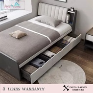 Custom Tatami Single Bed 1M 2 Children's High Box Storage Bed Storage Household Bedroom Drawer Moder