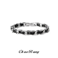 Gelang titanium tulen gelang titanium a Gelang kulit keluli titanium, trend lelaki, keperibadian mew