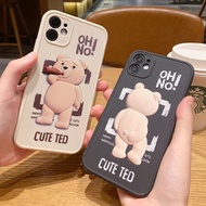 Cartoon cute ted bear iphone case for iphone 11 iphone 11promax x xr iphone cover