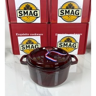 SMAG Cast Iron Dutch Oven Casserole 24cm Camping Cooking Pot Stew Pot Soup Pot dutch oven Induction 