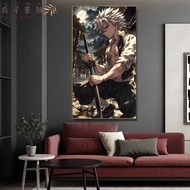 Perilla-Demon Slayer: Kimetsu No Yaiba - Sanemi Shinazugawa (เสาลมควงดาบ) พิมพ์โปสเตอร์ตกแต่งฝาผนังผ