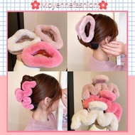 Autumn Winter Plush Hair Clip Fashion Plastic Hair Clip Shark Clip Ladies Hair Accessories