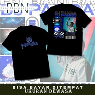 ADULT CLOTHES - DJ PANDA BLUE T-SHIRT - PREMIUM SHORT-SLEEVED DISTRO TSHIRT -