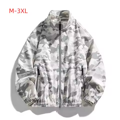 2025 New Jacket Men's Camouflage Jacket Men's Windproof Jacket Hip-hop Street Wear Military Windbrea