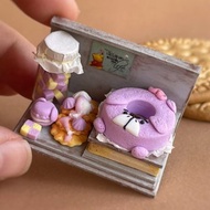 Miniature set with sweets, for a dollhouse and games with dolls, size 1:12