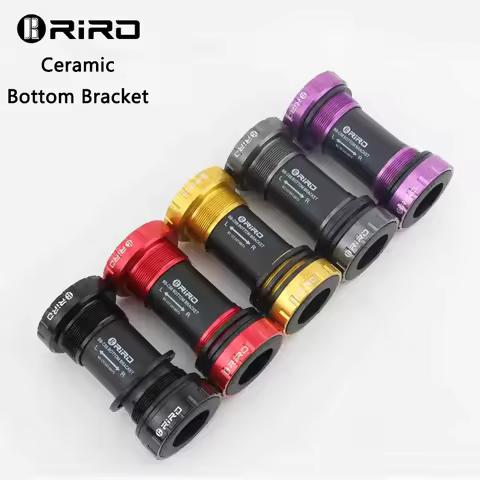 RIRO Ceramic Bottom Bracket BB68/BB92 68/73MM - Threaded Sealed Bearings 1.37/24mm Shaft Universal F
