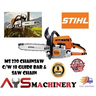 STIHL MS230 CHAINSAW 18 "GUIDE BAR &amp; SAW CHAIN