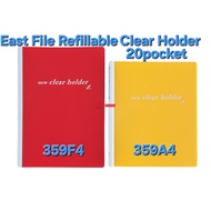 A4 / F4 Refillable Clear Holder 359A / 359F ( 20 POCKETS ) or Refill Only 30Holes-A4 / 37Holes-F4