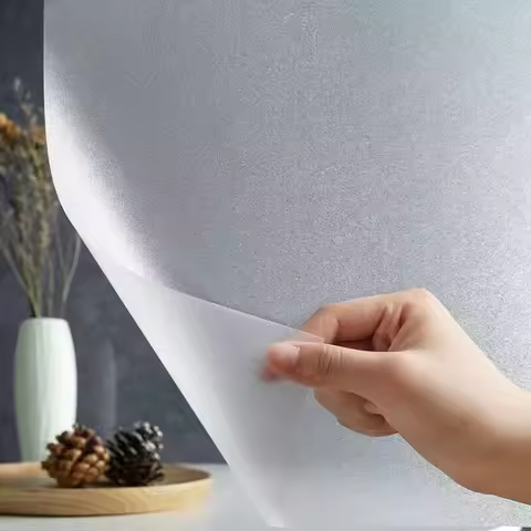 Self-Adhesive Matte Frosted Window Privacy Film Opaque Glass Sticker