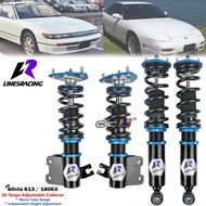 Lines Racing Hi Low Bodyshift Adjustable Suspension Coilover Shocks Absorber Nissan Silvia S13 180SX