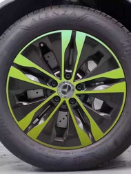 Suitable for Mercedes-Benz C350eL Wheel Sticker Modified Decorative Accessories Carbon Fiber Blacken