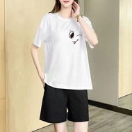 女裝套裝 2025新款 set clothes women plus size short sleeve outfit woman