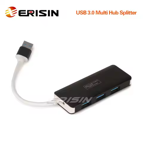 Erisin ES335 High Speed 4 Port USB 3.0 Multi Hub Splitter Expansaion Deskto PC Laptop Macbook