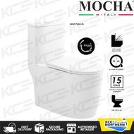KCE 🔥Mocha Water Closet MWC7624-RL S Trap One Piece wc Toilet Bowl/ Jamban Tandas Rimless Design