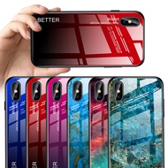 Huawei P30 P20 Pro P20 P30 Lite Case Gradient Tempered Glass TPU Frame Phone Case Cover