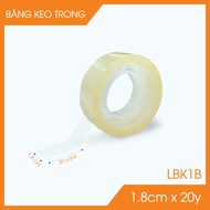 Combo of 20 rolls of clear tape - Office and school tape - Size 1.8cm x 20yards -L.BK1B