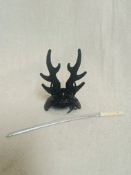 武士頭盔扭蛋~本多忠勝（送武士刀模型）