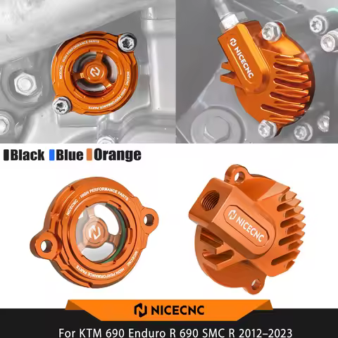 NICECNC For KTM 690 Enduro R 690 SMC R 2012-2023 Engine Oil Filter Cover Cap For Husqvarna 701 Endur