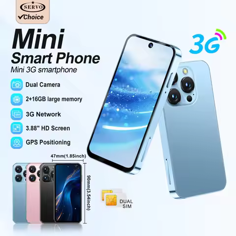 SERVO 19E MAX Android Mini Smartphone 3G Cellular 3.88" HD Display 2GB+16GB Face Unlock Pocket Mobil