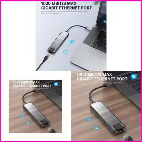 USB C Docking Station USB C Hub USB Adapter Laptop Docking Station Splitter