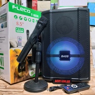 Speaker bluetooth fleco 85 inch Radio usb mp3 cas BONUS mic wireless SINGGEL 85 in 5000WATT F8606 AB