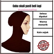 (Hot Sale) Inner Neck Muslimah berdagu,kain sejuk, anti tembam,anak tudung,selesa