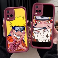 A-28 Naruto Case for VIVO Y02t Y21 Y02a Y33s Y02 Y21a Y21e Y21s Y33t Wine Red