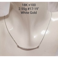 ✅cod 18k gold 18k Saudi gold pawnable/white gold  necklace