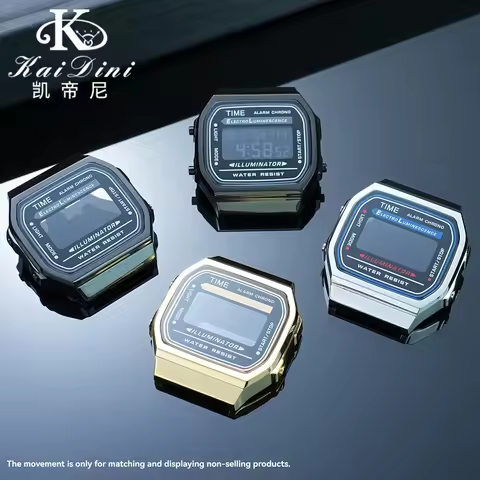 A168 Mod Kit stainless steel case for Casio A168WA A168WGG metal watch case A168WEHA bezel glass scr