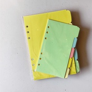 Daily New Arrival/A5/A6 6-Hole Loose-Leaf Notebook Inner Page Color Separation Page Index Paper Sort
