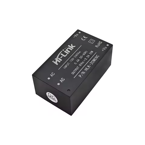 Hi-Link 20W ACDC EMC Power Module 20M09C/20M12C/20M15C/20M24C Meet EMC Requirements and UL/CE Certif