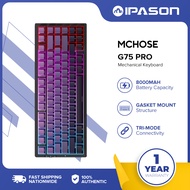 IPASON MCHOSE G75 Pro/G98 PRO Wireless Mechanical Keyboard RGB Backlit Gaming Keyboard 4-Piece Set