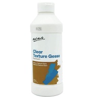 Mont Marte Premium Clear Texture Gesso Acrylic Medium 250ml for use with dry media pastels, graphite