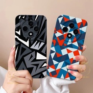 Case For Oppo Reno 12f Latest Casing Oppo Reno 12f Fashion Case ABSTRACT [MJ.01] Silicone Case