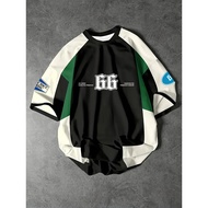 Summer Men's T-Shirt | Bold 3D '66' Numeric Print Round Neck Durable Everyday Essential oversized t 