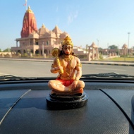 Hanuman With Gada By Resin for Pooja Gift Showpiece Vastu, Home Decor, Car | Bajrangbali Idol | Hanu