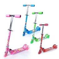 3 Wheel Scooter Colorful Cartoon Design With Jingle Bell