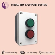 2 Hole Box c/w Push Button Switch