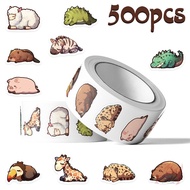 500Pcs/Roll ✿ Sleeping Animals Series 02. Kids Rewards Stickers ✿ DIY Scrapbooks Album Decor Sealing