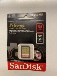 SanDisk Extreme SDXC UHS-I 64GB 記憶卡